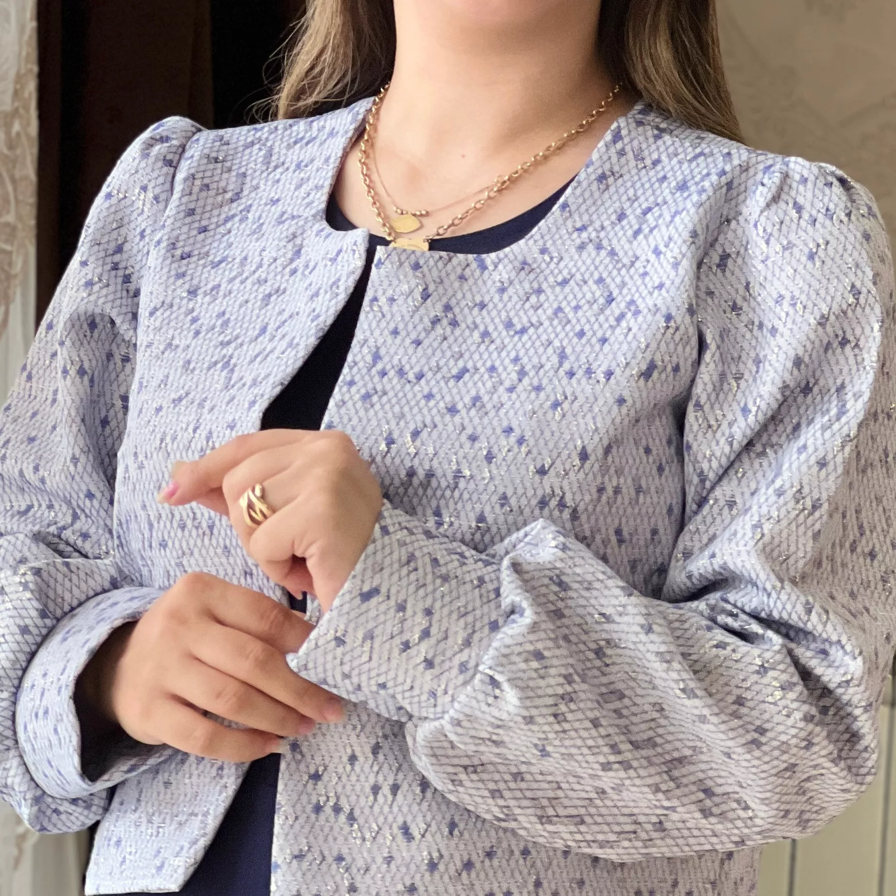 خرید کت و سرافان سرمه قد ۱۳۵ بند کمر دارد 