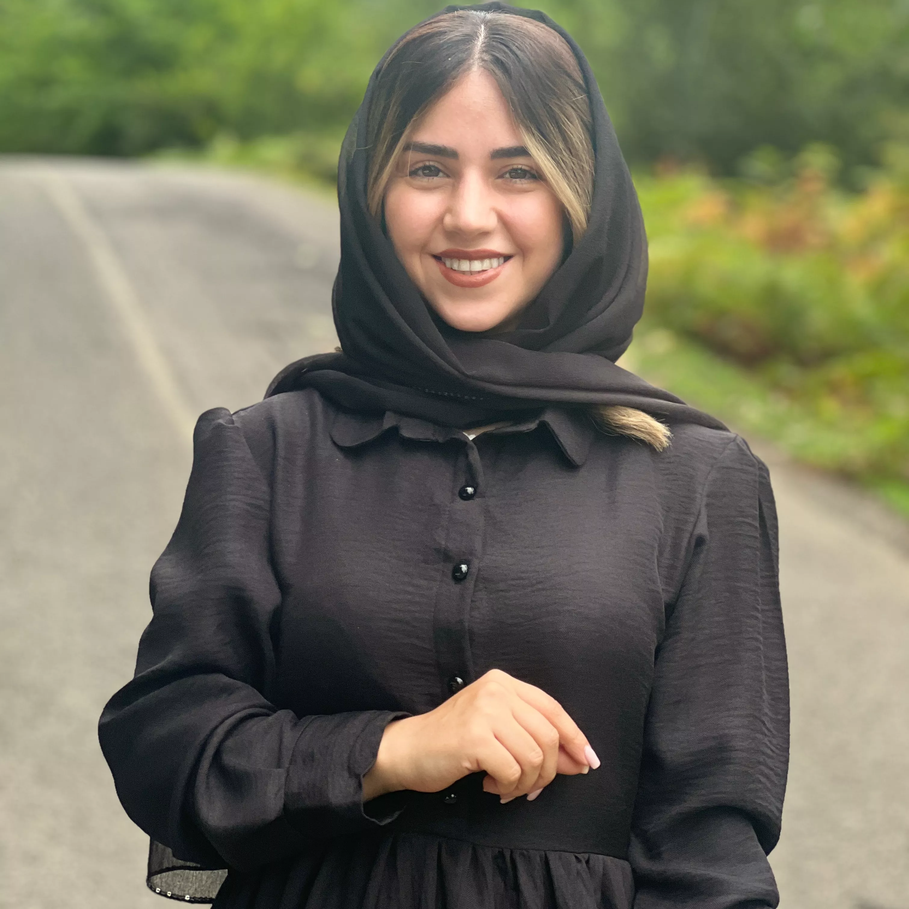 خرید پیراهن لینن شانتون  مشکی قد ۱۳۲ بند کمر دارد 